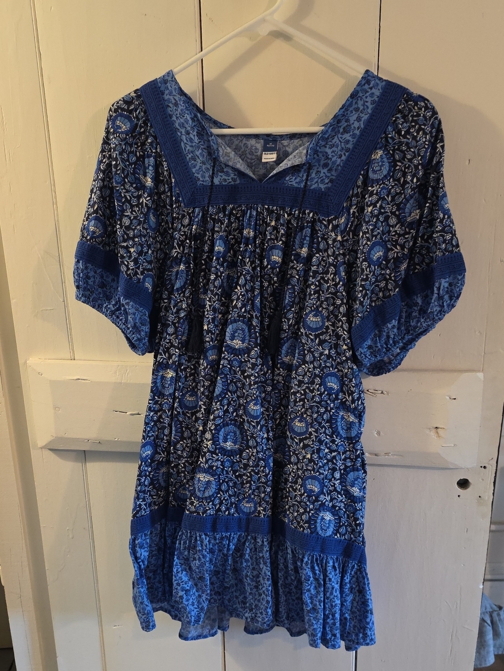 Old Navy Blue Floral Petite Mini